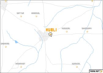 Hubli (India) map - nona.net