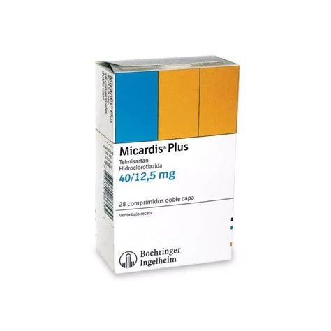 Micardis Telmisartán Hidroclorotiazida 40 12 5mg 28 Comprimidos