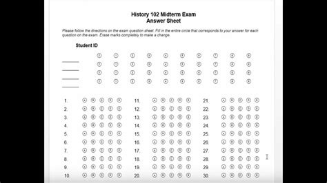 Free Printable Bubble Answer Sheets Free Printable