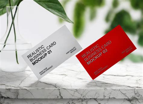 Free Minimal Business Cards Mockup Mockuptree