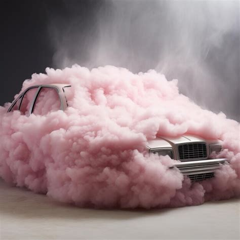 Premium AI Image | car in a colors smoke 3D