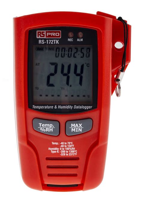 RS PRO RS PRO RS 172TK Temperature Humidity Data Logger 1 Input