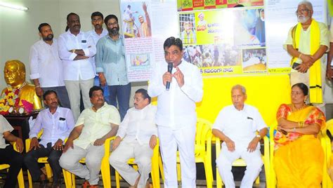 Brs Khammam Ls Nominee Nama Nageswara Rao Seeks Support Of Tdp Ranks