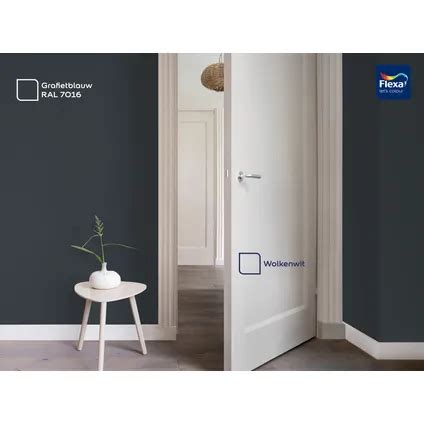 Flexa Strak Op De Muur Mat Grafietblauw RAL7016 2 5L