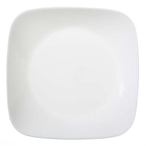 Corelle Vitrelle PURE WHITE Square 8 3/4" LUNCH Luncheon SALAD PLATE ...