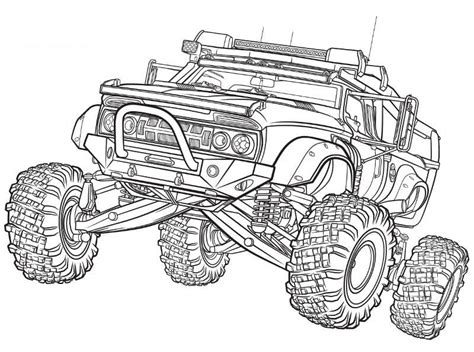 Fast and Furious Monster Truck Coloring Page - Free Printable Coloring ...