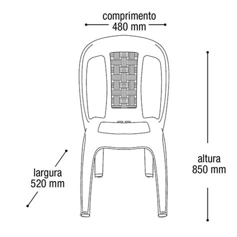 Cadeira Adulto Vime Bistr Preta Atacado Canind