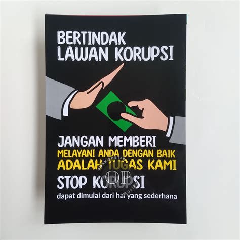 Jual Poster Edukasi Poster Bertindak Lawan Korupsi Poster Stop