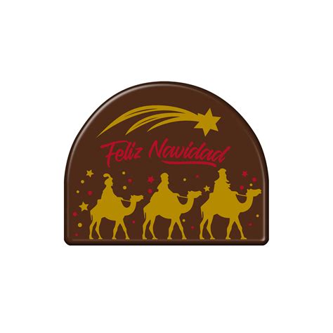 TRONCO DE CHOCOLATE NEGRO REYES MAGOS 68X85MM Dekora