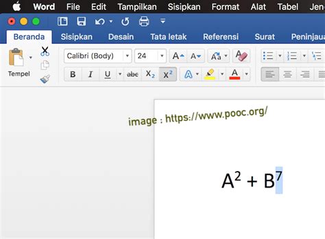 Cara Membuat Pangkat Di Word Atas Bawah Mudah Pooc