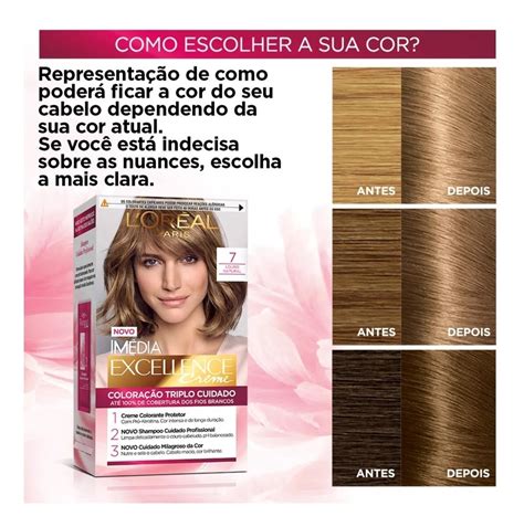 Tinta Cabelo Imédia Excellence 7 Louro Loiro Natural Loreal