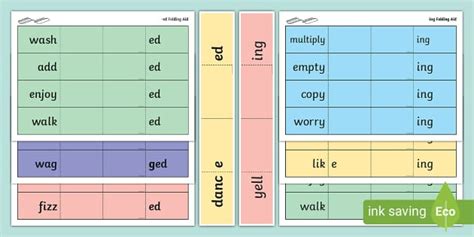 Suffix Folding Aid Lehrer Gemacht Twinkl
