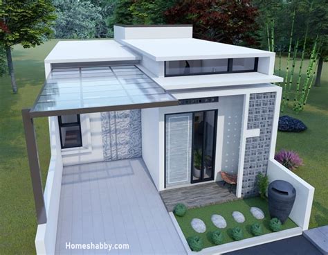 Desain Dan Denah Rumah Modern Dengan Konsep Atap Datar Untuk Rencana