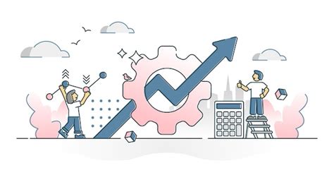 Concept de contour de scène d amélioration de la productivité de l