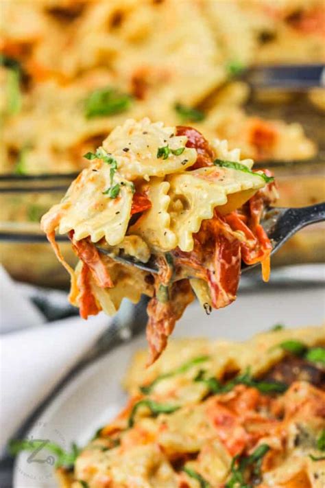 Cream Cheese Pasta Bake Our Zesty Life