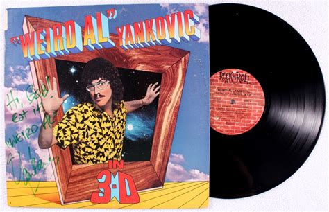 "Weird Al" Yankovic Signed "Weird Al Yankovic In 3D" Record Album ...