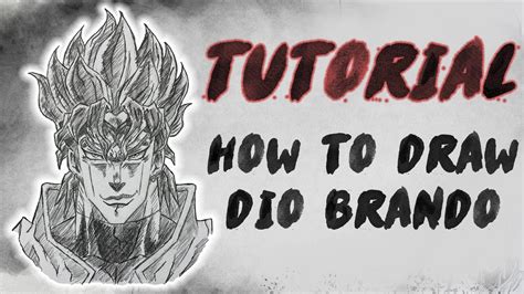 How To Draw Dio Brando Step By Step Tutorial For Beginners Youtube