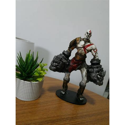 Action Figure Kratos God Of War Resina De 19cm Shopee Brasil