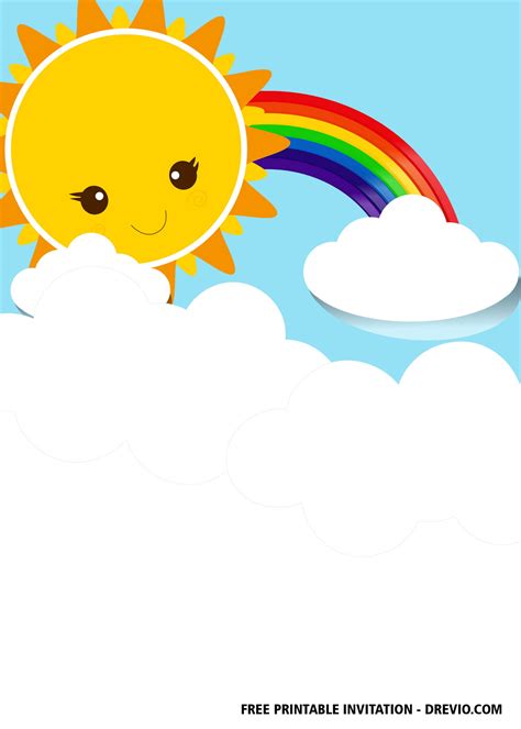 rainbow party invitation templates hundreds