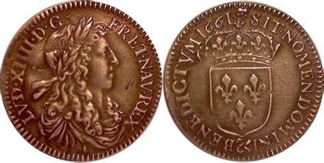 Cu Au Buste Juv Nile Louis Xiv France Numista