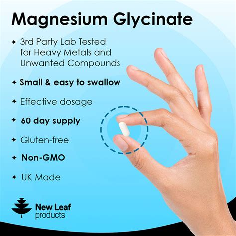 Buy New Leaf Magnesium Glycinate Online Faithful To Nature