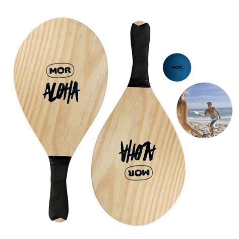 Kit Jogo Esportes Na Praia Frescobol Beach Tennis Madeira Raquetes E