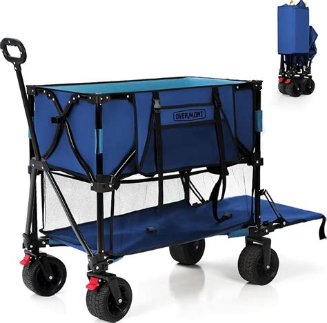 Amazon Overmont 400L Foldable Double Decker Wagon Large Capacity