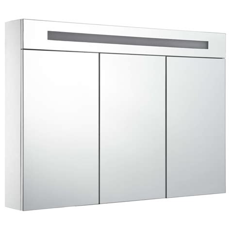 VidaXL Badkamerkast Met Spiegel En LED 88x13x62 Cm Kopen VidaXL Nl