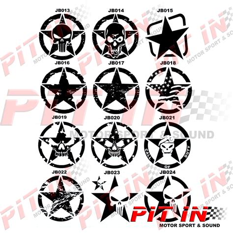 Jeep Style Star Stickers 1 Pit In Motorsport And Sound