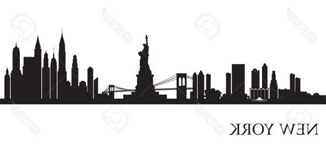 Nyc Skyline Silhouette Vector at Vectorified.com | Collection of Nyc ...