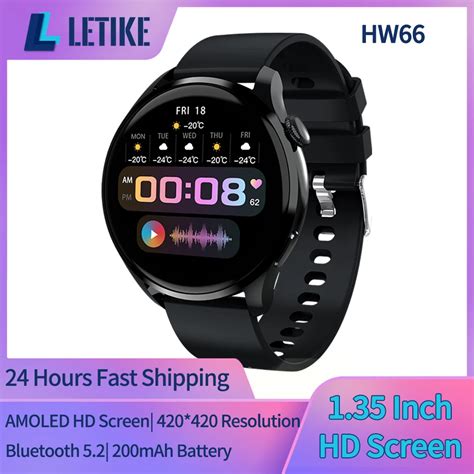 LETIKE Reloj Inteligente HW66 Para Hombre Pulsera Con Pantalla HD