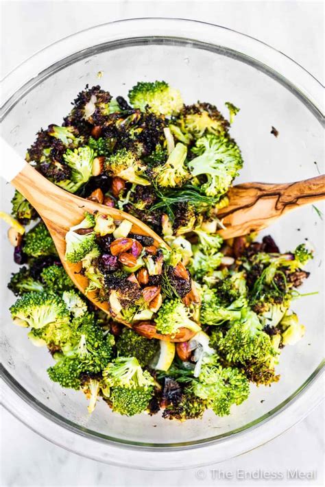 Roasted Broccoli Salad With Lemons And Almonds The Endless Meal®