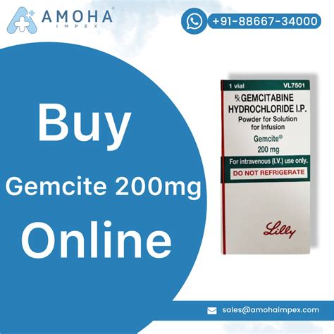 Gemcitabine Mg Gemcite Mg Injection Packaging Vial At Rs