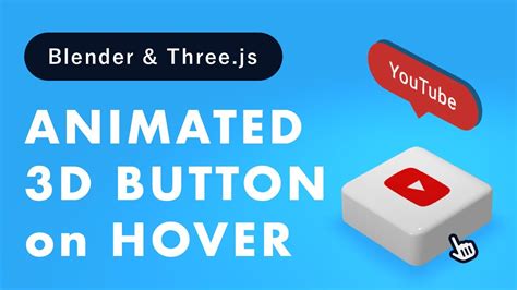 Blender And Threejs Animated 3d Social Media Button On Hover Html