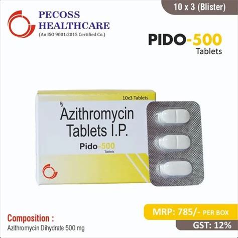 Azithromycin 500 Mg Tablets At Rs 785 Box Antibiotic Tablets And