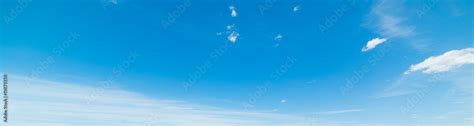 blue sky with some clouds Stock Photo | Adobe Stock