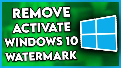 How To Remove Activate Windows 10 Watermark 2024 Youtube