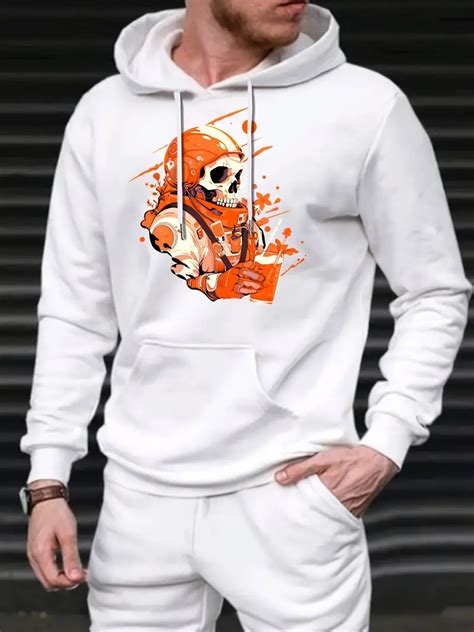 Anime Stylish Skeleton Print Hoodie Cool Hoodies Men Mens Temu Australia