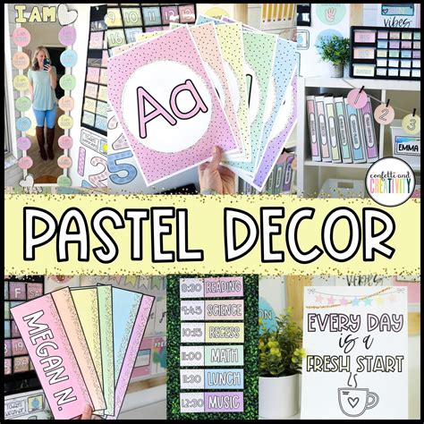 Pastel Classroom Decor Bundle Confetti And Creativity