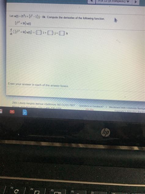 Solved Let U T T I T J K Compute The Chegg