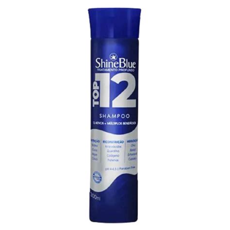 Shampoo Shine Blue Top 12 300ml Shopee Brasil