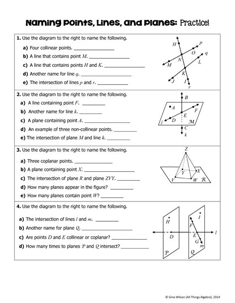 1 1 Naming Points Lines Planes And Angles Karlee Pins Library