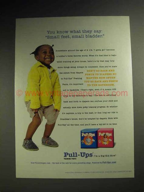 2001 Huggies Pull-Ups Training Pants Ad - Small Bladder-AY06