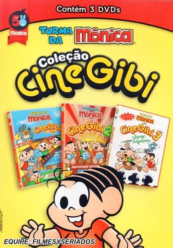 Cine Gibi Turma Da Mônica Coleção Completa Em 9 Dvds Parcelamento sem