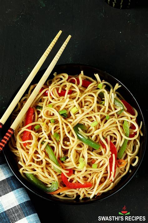 Hakka Noodles Recipe - Swasthi's Recipes