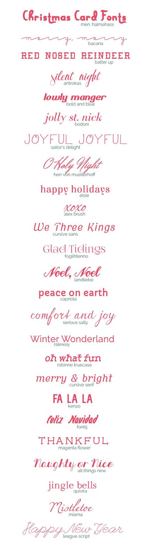 25 free christmas card fonts • A Subtle Revelry | Christmas fonts free ...