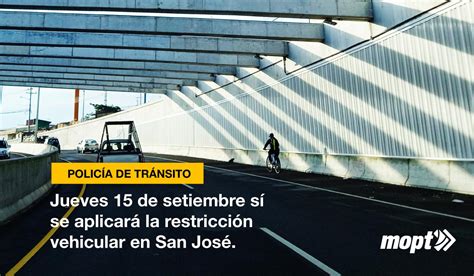 Jueves Setiembre Se Aplicar La Restricci N Vehicular En San Jos