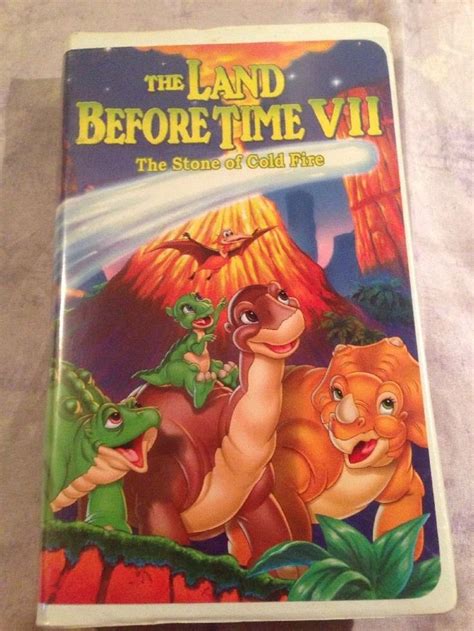 The Land Before Time VII The Stone Of Cold Fire VHS 2000 Land