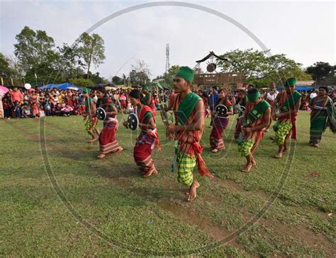 Image Of Assam Tribal People Celebrating Suwori Festival With Bihu