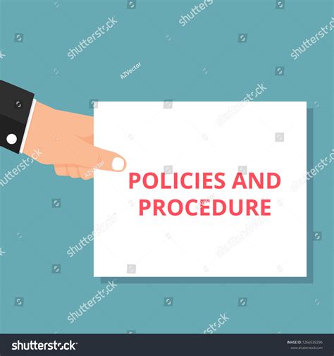 Text Policies Procedure Vector Illustration Stock Vector Royalty Free